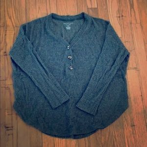 American Eagle Plush Waffle Henley